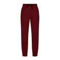 thumbnail image 2 of Tdoqot Mens Pants Baggy With Pockets Straight Leg Casual Mens Sweatpants Wine Size M, 2 of 5