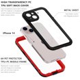 thumbnail image 4 of Dteck for iPhone 15 Case Waterproof - Built in Screen Protector IP68 Underwater Military Dropproof Dustproof Shockproof Full Body Protective Transparent Phone Cover,Red, 4 of 7