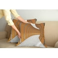 thumbnail image 2 of Ambesonne Modern Throw Pillow Cover 2 Pack, Geometric Long Tunnel, 24", Orange Grey, 2 of 5