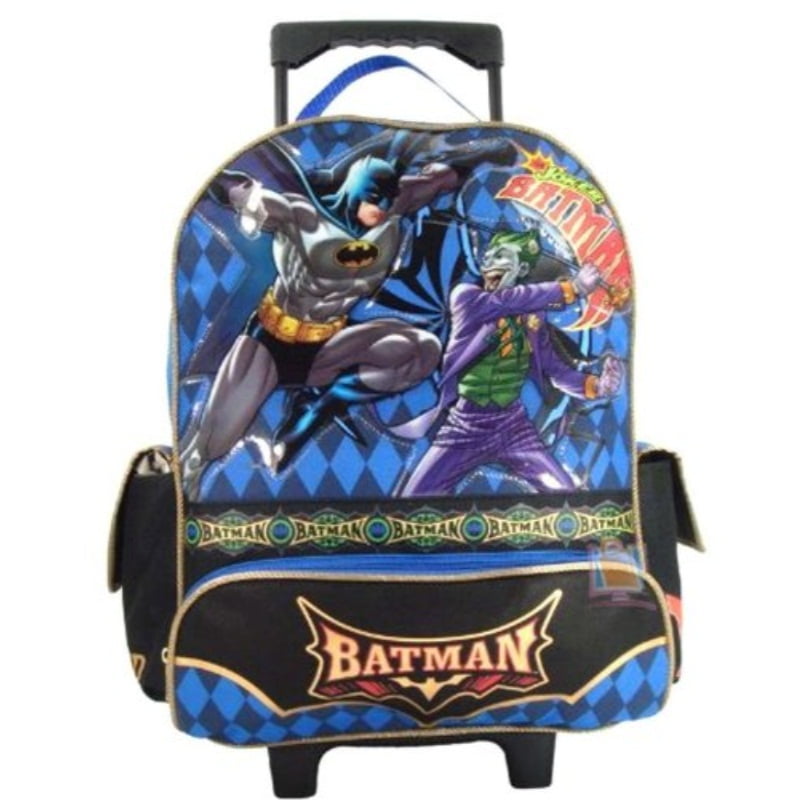 batman rolling backpack