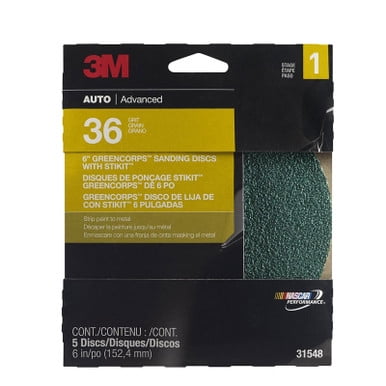 3M 31548, 36 Grit, 6 inch, Sanding Disc
