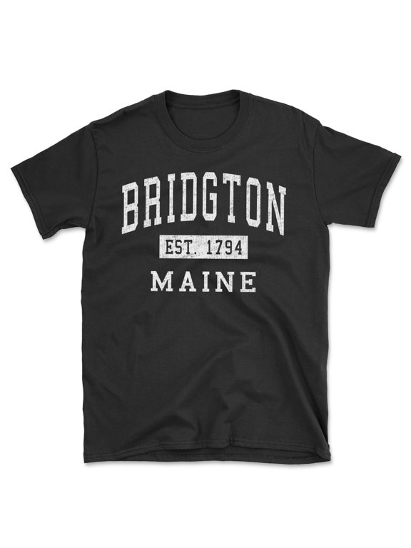 Bridgton Maine Classic Established Men's Cotton T-Shirt