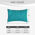 thumbnail image 4 of Daiia Blue Green Glitter Bedding Waterproof Pillow Protector Zippered Queen – Bed Bug Proof Pillow Encasement-16"x24", 4 of 6