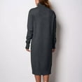 thumbnail image 3 of Gytharion Women's Sweater Dresses Fall Winter Long Sleeve Turtleneck Midi Dress Loose Cozy Knitted Sweater Long Dresses for Women, 3 of 6