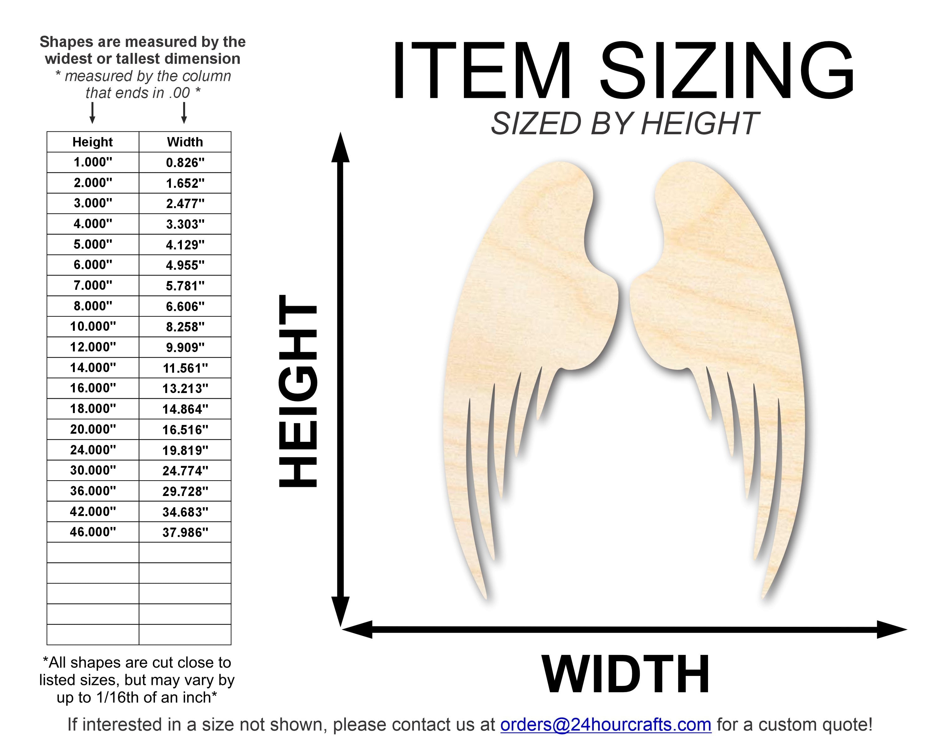 Unfinished Wood Angel Wings, 2 Wings, DIY Angel Craft