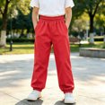 thumbnail image 2 of felwors Girls Joggers, Comfy French Terry Sweatpants for Girls, Kids Joggers Girls, Lounge Sweat Pants, 2 of 5