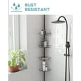 thumbnail image 4 of Bronze Shower Caddy with 4 Shelves, Zenna Home Tension Pole, 4 of 8
