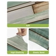thumbnail image 4 of Sage Green Vintage Bar Stool Covers Set of 6, Brown Retro Farmhouse Elegant Pastoral Stretch Bar Chair Covers with Backs, Removable Pub Counter Height Chair Cover for Kitchen Dining Room Cafe, 4 of 7
