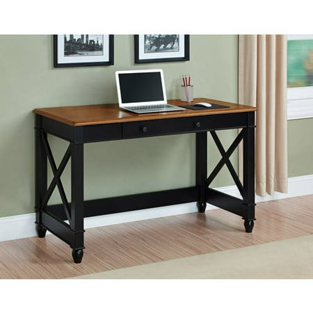 Better Homes and Gardens Autumn Lane Writing Desk, Cherry and Black