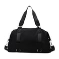 thumbnail image 1 of Bolsa de gimnasio para mujer, cómoda y práctica, ideal para viajes y actividades al aire libre. Negro, 1 of 7