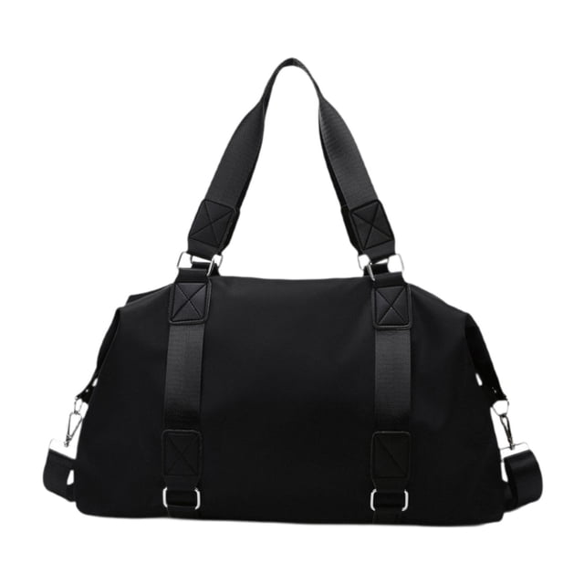Bolsa de gimnasio para mujer, cómoda y práctica, ideal para viajes y actividades al aire libre. Negro