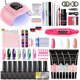 thumbnail image 1 of Juego de uñas con lámpara de uñas, secador de uñas, máquina de taladro de uñas, juego de manicura, Geles de uñas polivinílicos, juego de esmaltes de Gel para uñas, juegos de arte de uñas Soak-off Tan Jianjun unisex, 1 of 2