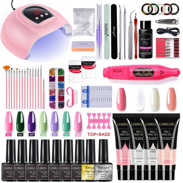Juego de uñas con lámpara de uñas, secador de uñas, máquina de taladro de uñas, juego de manicura, Geles de uñas polivinílicos, juego de esmaltes de Gel para uñas, juegos de arte de uñas Soak-off Tan Jianjun unisex