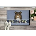 thumbnail image 2 of Caroline's Treasures BB1428MAT Sheltie Welcome Door Mat, Indoor Rug or Outdoor Welcome Mat 18x27 Doormat , 27"L x 18"W,, 2 of 4