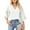 White, variant on cfhntfmh Dressy Casual Shirts for Women Formal Petal 3/4 Sleeves Work Tops Loose Casual Summer V Neck Tunic T-Shirts