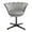 Grey Velvet, variant on Impressions Vanity Melissa Swivel Vanity Chair with Adjustable Height, Makeup Desk Chair (Black Velvet)