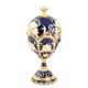 thumbnail image 1 of Egg Style Trinket Box Hinged Enamelled Rhinestones Multifunctional Home Decor Alloy Vintage Jewelry Box Gold Blue, 1 of 4