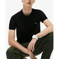 thumbnail image 2 of Lacoste Mens Crew Neck Pima Cotton Jersey T-shirt Black TH6709 031, 2 of 4