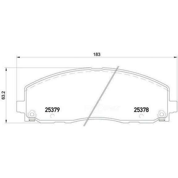 Hella 355020571 Disc Brake Pad Fits select: 2013-2016 CHRYSLER TOWN & COUNTRY TOURING, 2019-2020 DODGE GRAND CARAVAN SXT