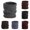 Black, variant on Unisex Double Button Neck Warmer Knitted Snood for Adults Winter Outdoor Activities