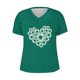 thumbnail image 4 of Camisetas de Manga Corta para las Mujeres, Impresión de Cuello en V Camiseta Casual Top Hecho de 95% Poliéster 5% Spandex para el Uso Diario de Primavera Verano, Camisetas para las Mujeres Casual, 4 of 4
