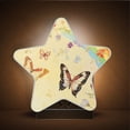 thumbnail image 3 of Star Shaped Energy Saving Night Light Living Room Night Light, Bedroom Night Light, Corridor Night Light, Study Night Light Beautiful Pale Yellow Butterfly, 3 of 6