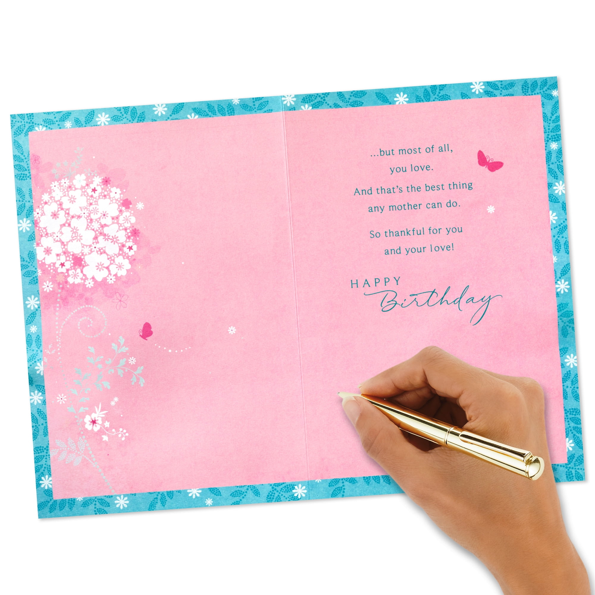 Hallmark Birthday Card for Mom (Thankful For You Butterfly)