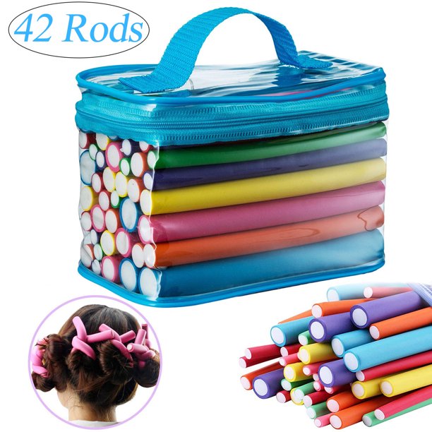 42pcs Twistflex Hair Curlers, Foam Curlers Rollers Set Flexible