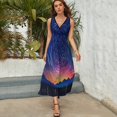 thumbnail image 5 of Galaxy Star Outer Space King Size Sleeveless Dress Dresses Summer Women Dresses Clothing Woman Dresses Dress, 5 of 7
