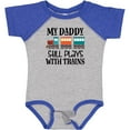thumbnail image 3 of Inktastic Daddy Still Plays with Trains Boys or Girls Baby Bodysuit, 3 of 5