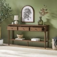 thumbnail image 6 of Modern Entry Table with Drawer Storage - Medium Brown Oak, 6 of 14