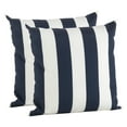 thumbnail image 2 of SARO 1903.R17S 17 in. Square Striped Poly Filled Pillow Cover - Red, 2 of 4