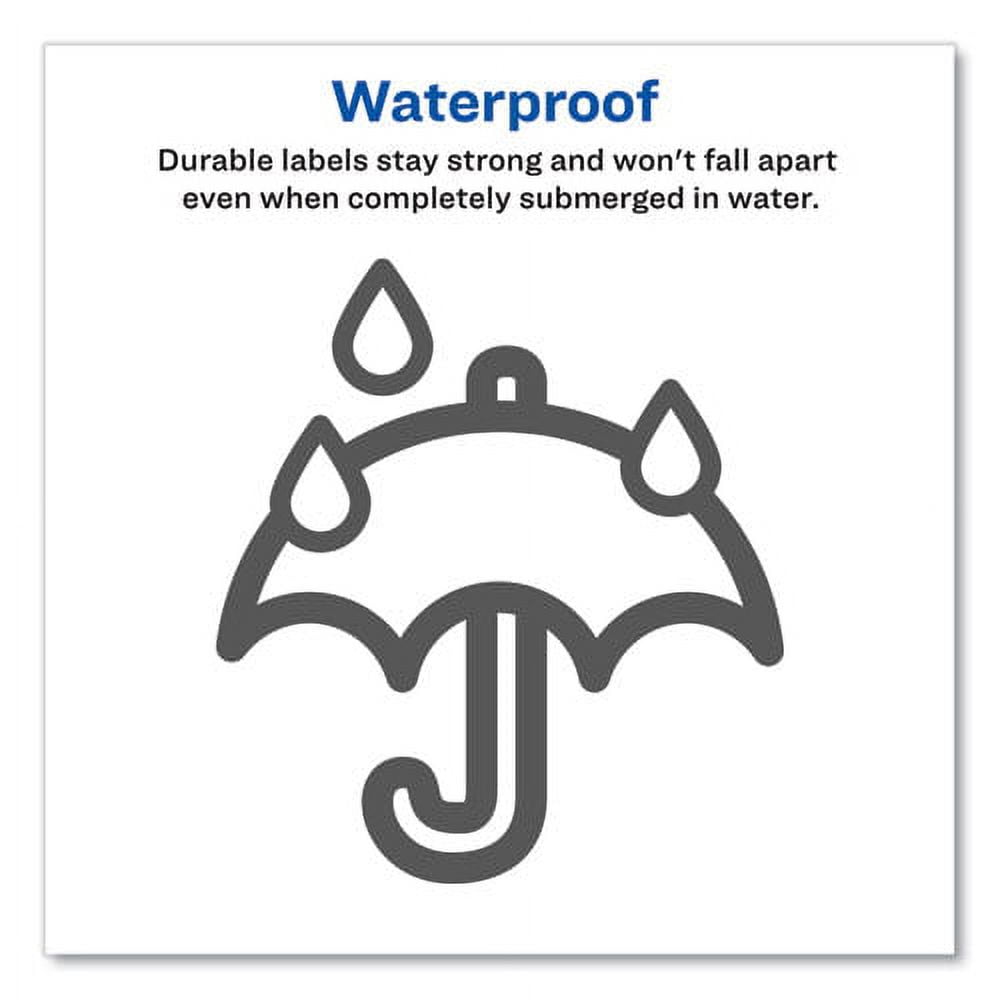 Durable Water-Resistant Wraparound Labels W/ Sure Feed, 3 1/4 X 7 3/4, 16/pk | Bundle of 10 Packs
