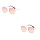 thumbnail image 4 of Sonducket Gafas de sol polarizadas con montura ligera para hombres y mujeres, materiales de protección UV a la moda, dorado, rosa, amarillo, C15 oro rosa amarillo C15 2Conjunto, 4 of 6