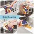 thumbnail image 2 of Yayeee 6 Pack Kitchen Dish Cloths for Washing Dishes Soft Absorbent Microfiber Towels, Large Colorful Flowers Pattern, 2 of 9