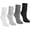 White Light Grey Dark Grey Black, variant on 4 Pairs Slouchy Socks for Women, Scrunch Boot Long Knee High Knit Tube Athletic Slouch Socks for Woman