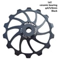 thumbnail image 4 of 14T Aluminum Alloy Sealed Bearing Jockey Wheel Rear Derailleur Pulley, Uviversal Fit - Black, 4 of 8