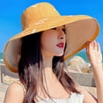 thumbnail image 3 of Chapeau de Soleil Papillon Réversible : Chapeau de Plage en Coton à Large Bord pour Femmes, 3 of 9