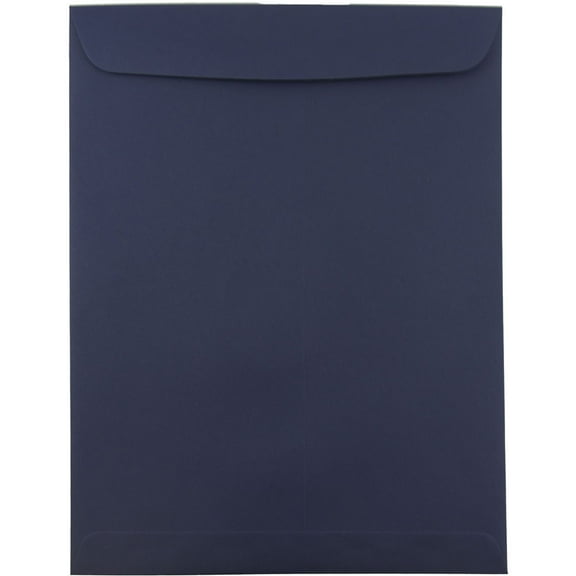 JAM Paper 10 x 13 Catalog Envelopes, Navy Blue, 25/Pack