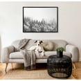 thumbnail image 5 of Kate and Laurel Sylvie Forest On A Foggy Day BW Framed Canvas Wall Art by The Creative Bunch Studio, 28x38 Black, Decorative Nature Art for Wall, 5 of 6