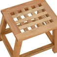 thumbnail image 4 of vidaXL Step Stool 11.4"x8.9"x10" Solid Wood Walnut, 4 of 5