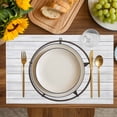 thumbnail image 4 of Texas Star Western Placemats Set of 4, Brown Farm Country Gray Wooden Board Placemats for Dining Table, Place Mats for Kitchen Tabletop, Waterproof Wipeable Dining Table Mats Set, 4 of 9