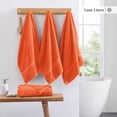 thumbnail image 3 of Juego de toallas de baño LANE LINEN Luxury Tiger Lily 100% algodón x4, 3 of 8