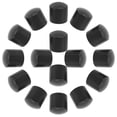 thumbnail image 1 of Raindrops 50 Pcs Embout de Mât de Tente Extérieur Noir 16 mm Protecteur Anti-Perforation pour Randonnée Camping, 1 of 6