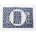 thumbnail image 1 of S4Sassy Blue Quarterfoil Geometric Washable Placemats & Napkins Table Decor Dining Mats, 1 of 3