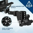 thumbnail image 7 of Adjustable Trailer Hitch, Triple Ball Hitch Ball Sizes (1-7/8'', 2'', 2-5/16'') for 2'' Trailer Receiver, 8/6 Inch Drop/Up, 20,000 LBS GTW (2“- 8”), 7 of 7