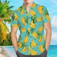 thumbnail image 1 of Camisa hawaiana de manga corta para hombre, camisas estampadas informales para vacaciones en la playa de verano, hombres y niños, 1 of 5