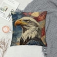 thumbnail image 2 of Orinice Bald Eagle Flag Sky Graphic Decorative Throw Pillow Cover for Home Couch Living Room Bed Sofa 24x24in, 2 of 5