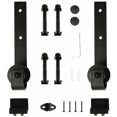 thumbnail image 1 of Herraje para puertas correderas Sistema para puertas correderas Riel - Solo gancho ?Adecuado para rieles colgantes de más de 244 cm? - Dontodent Negro Kuyhfg Sin marca, 1 of 5
