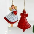 thumbnail image 4 of 1PC Vintage Iron Christmas Angel Hanging Ornament Household Pendant Wall Dangle For Home Decor (Color9), 4 of 8